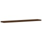 vidaXL Estantes pared 4 uds madera ingeniería marrón roble 60x10x1,5cm