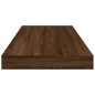 vidaXL Estantes pared 4 uds madera ingeniería marrón roble 60x10x1,5cm