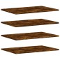 vidaXL Estantes pared 4 uds madera ingeniería roble humo 60x40x1,5 cm vidaXL Estantes pared 4 uds madera ingeniería roble humo 60x40x1,5 cm