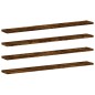 vidaXL Estantes pared 4 uds madera ingeniería roble humo 80x10x1,5 cm vidaXL Estantes pared 4 uds madera ingeniería roble humo 80x10x1,5 cm