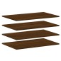 vidaXL Estantes pared 4 uds madera ingeniería marrón roble 80x50x1,5cm vidaXL Estantes pared 4 uds madera ingeniería marrón roble 80x50x1,5cm