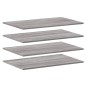 vidaXL Estantes pared 4 uds madera ingeniería gris Sonoma 80x50x1,5 cm