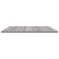 vidaXL Estantes pared 4 uds madera ingeniería gris Sonoma 80x50x1,5 cm