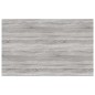 vidaXL Estantes pared 4 uds madera ingeniería gris Sonoma 80x50x1,5 cm