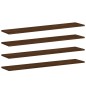 vidaXL Estantes pared 4 uds madera ingeniería marrón 100x20x1,5 cm vidaXL Estantes pared 4 uds madera ingeniería marrón 100x20x1,5 cm