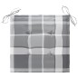 vidaXL Sillas de jardín 8 uds madera maciza teca cojines cuadros gris vidaXL Sillas de jardín 8 uds madera maciza teca cojines cuadros gris