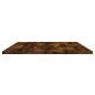 vidaXL Estantes pared 4 uds madera ingeniería roble humo 100x50x1,5 cm