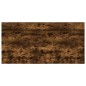 vidaXL Estantes pared 4 uds madera ingeniería roble humo 100x50x1,5 cm
