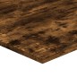 vidaXL Estantes pared 4 uds madera ingeniería roble humo 100x50x1,5 cm
