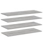 vidaXL Estantes pared 4 uds madera ingeniería gris Sonoma 100x40x1,5cm vidaXL Estantes pared 4 uds madera ingeniería gris Sonoma 100x40x1,5cm