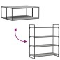 vidaXL Estantes pared 4 uds madera ingeniería gris Sonoma 100x40x1,5cm vidaXL Estantes pared 4 uds madera ingeniería gris Sonoma 100x40x1,5cm