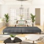 vidaXL Sofá cama de 2 plazas terciopelo gris oscuro vidaXL Sofá cama de 2 plazas terciopelo gris oscuro