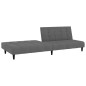 vidaXL Sofá cama de 2 plazas terciopelo gris oscuro vidaXL Sofá cama de 2 plazas terciopelo gris oscuro