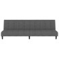vidaXL Sofá cama de 2 plazas terciopelo gris oscuro vidaXL Sofá cama de 2 plazas terciopelo gris oscuro