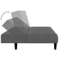 vidaXL Sofá cama de 2 plazas terciopelo gris oscuro vidaXL Sofá cama de 2 plazas terciopelo gris oscuro