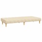 vidaXL Sofá cama de 2 plazas tela color crema vidaXL Sofá cama de 2 plazas tela color crema