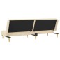 vidaXL Sofá cama de 2 plazas tela color crema vidaXL Sofá cama de 2 plazas tela color crema