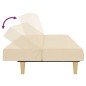 vidaXL Sofá cama de 2 plazas tela color crema vidaXL Sofá cama de 2 plazas tela color crema