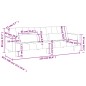 vidaXL Sofá cama de 2 plazas con dos almohadas tela gris oscuro vidaXL Sofá cama de 2 plazas con dos almohadas tela gris oscuro