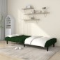 vidaXL Sofá cama de 2 plazas terciopelo verde oscuro vidaXL Sofá cama de 2 plazas terciopelo verde oscuro