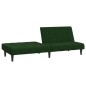 vidaXL Sofá cama de 2 plazas terciopelo verde oscuro vidaXL Sofá cama de 2 plazas terciopelo verde oscuro