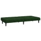 vidaXL Sofá cama de 2 plazas terciopelo verde oscuro vidaXL Sofá cama de 2 plazas terciopelo verde oscuro
