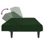 vidaXL Sofá cama de 2 plazas terciopelo verde oscuro vidaXL Sofá cama de 2 plazas terciopelo verde oscuro