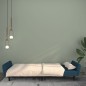 vidaXL Sofá cama de 2 plazas terciopelo azul vidaXL Sofá cama de 2 plazas terciopelo azul