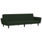 vidaXL Sofá cama de 2 plazas terciopelo verde oscuro vidaXL Sofá cama de 2 plazas terciopelo verde oscuro