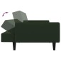 vidaXL Sofá cama de 2 plazas terciopelo verde oscuro vidaXL Sofá cama de 2 plazas terciopelo verde oscuro