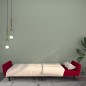 vidaXL Sofá cama de 2 plazas terciopelo color vino tinto vidaXL Sofá cama de 2 plazas terciopelo color vino tinto