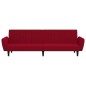 vidaXL Sofá cama de 2 plazas terciopelo color vino tinto vidaXL Sofá cama de 2 plazas terciopelo color vino tinto