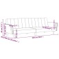 vidaXL Sofá cama de 2 plazas terciopelo color vino tinto vidaXL Sofá cama de 2 plazas terciopelo color vino tinto