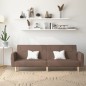 vidaXL Sofá cama de 2 plazas tela gris taupe vidaXL Sofá cama de 2 plazas tela gris taupe