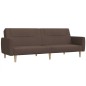 vidaXL Sofá cama de 2 plazas tela gris taupe vidaXL Sofá cama de 2 plazas tela gris taupe