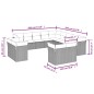 vidaXL Set de sofás de jardín y cojines 13 pzas ratán sintético negro vidaXL Set de sofás de jardín y cojines 13 pzas ratán sintético negro