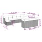 vidaXL Set de sofás de jardín 12 piezas cojines ratán sintético negro vidaXL Set de sofás de jardín 12 piezas cojines ratán sintético negro
