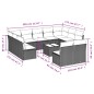 vidaXL Set de sofás de jardín 12 pzas y cojines ratán sintético marrón vidaXL Set de sofás de jardín 12 pzas y cojines ratán sintético marrón