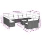 vidaXL Set sofás de jardín con cojines 13 pzas ratán sintético beige vidaXL Set sofás de jardín con cojines 13 pzas ratán sintético beige