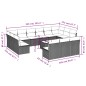 vidaXL Set sofás de jardín 14 pzas con cojines ratán sintético beige vidaXL Set sofás de jardín 14 pzas con cojines ratán sintético beige