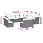 vidaXL Set de sofás de jardín 12 pzas y cojines ratán sintético marrón vidaXL Set de sofás de jardín 12 pzas y cojines ratán sintético marrón