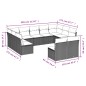 vidaXL Set de sofás de jardín 11 pzas y cojines ratán sintético negro vidaXL Set de sofás de jardín 11 pzas y cojines ratán sintético negro