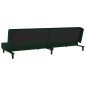 vidaXL Sofá cama de 2 plazas con dos almohadas terciopelo verde oscuro vidaXL Sofá cama de 2 plazas con dos almohadas terciopelo verde oscuro