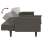 vidaXL Sofá cama de 2 plazas con dos almohadas terciopelo gris oscuro vidaXL Sofá cama de 2 plazas con dos almohadas terciopelo gris oscuro