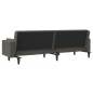 vidaXL Sofá cama de 2 plazas con dos almohadas terciopelo gris oscuro vidaXL Sofá cama de 2 plazas con dos almohadas terciopelo gris oscuro