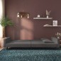 vidaXL Sofá cama de 2 plazas con dos almohadas terciopelo gris oscuro vidaXL Sofá cama de 2 plazas con dos almohadas terciopelo gris oscuro
