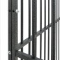 vidaXL Corralito para perros con 20 paneles acero galvanizado negro