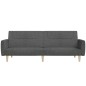 vidaXL Sofá cama de 2 plazas tela gris oscuro vidaXL Sofá cama de 2 plazas tela gris oscuro