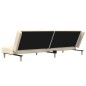 vidaXL Sofá cama de 2 plazas tela color crema vidaXL Sofá cama de 2 plazas tela color crema