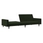 vidaXL Sofá cama de 2 plazas terciopelo verde oscuro vidaXL Sofá cama de 2 plazas terciopelo verde oscuro